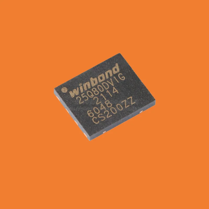 10pcs/Original genuine patch W25Q80DVZPIG WSON-8 3V 8M bit serial flash memory chip