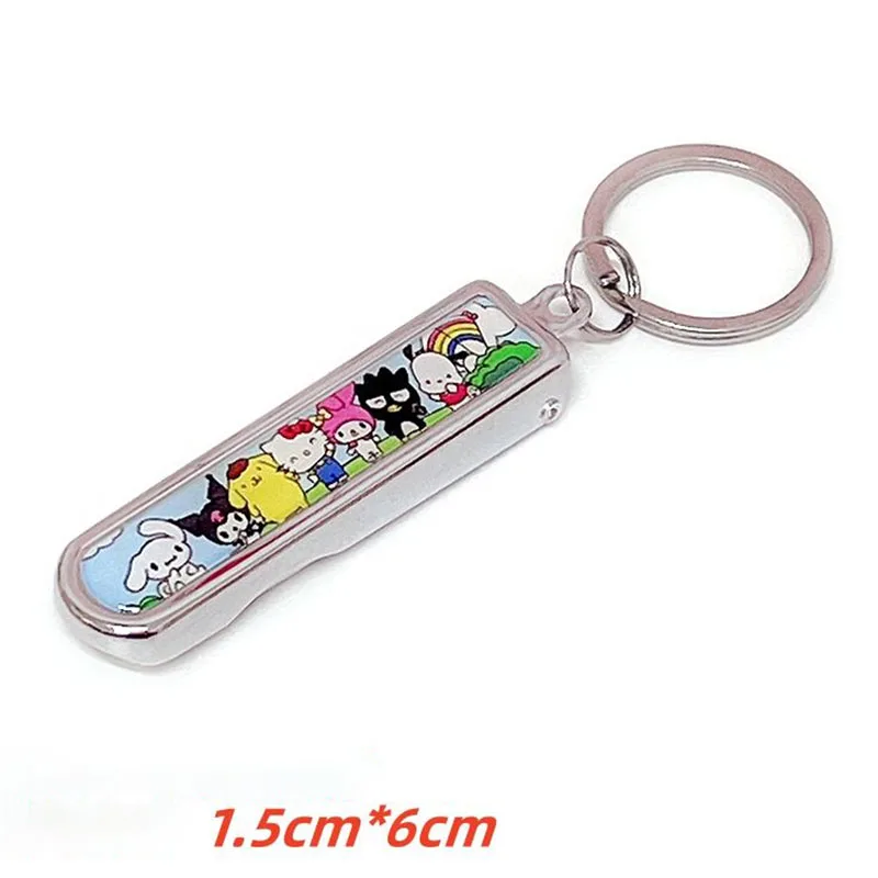 Miniso Cute Sanrio Nail Clippers Cartoon Anime Home Fold Kawaii Portable Travel Metal Nail Clipper Creative Toys for Girl Gifts