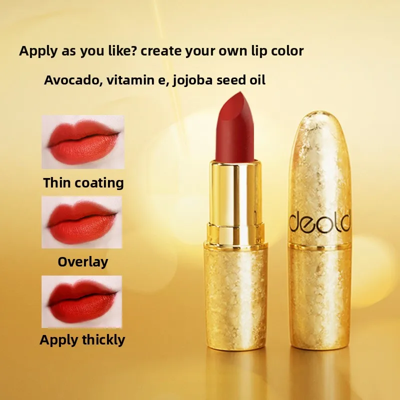 ลิปสติกกำมะหยี่วินเทจสีแดงสีส้มติดทนนานให้ความชุ่มชื้นเรียบเนียนนุ่มบำรุงสีแมตต์เนื้อเนียนละเอียดแต่งหน้าอย่างมีสไตล์สำหรับผู้หญิง
