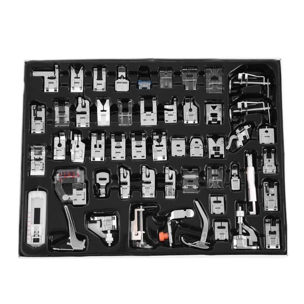 

32/42/48/52 Pcs Sewing knitting crochet Domestic Machine Blind Stitch Darning Presser Foot Feet Kit Set For Brother Singer Janom