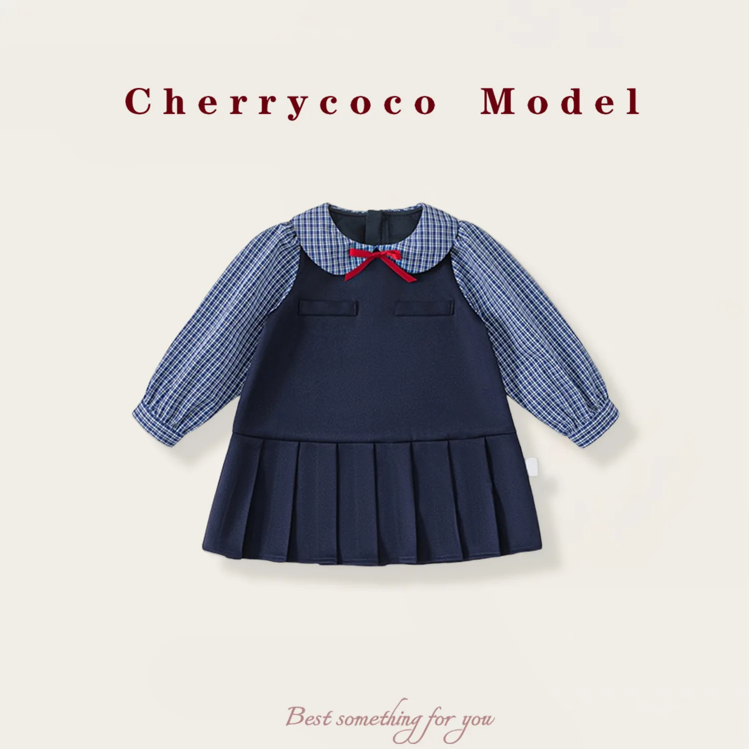 Girls' Dress Spring and Autumn Children's Dress 2025 New Doll Dress Looks Good Little Girls' Autumn