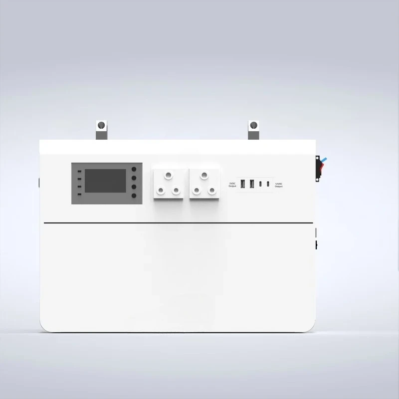 Novel lithium power battery pack portable power station emergency power supply 48V 1KWh corrected sine wave inverter AC adapter