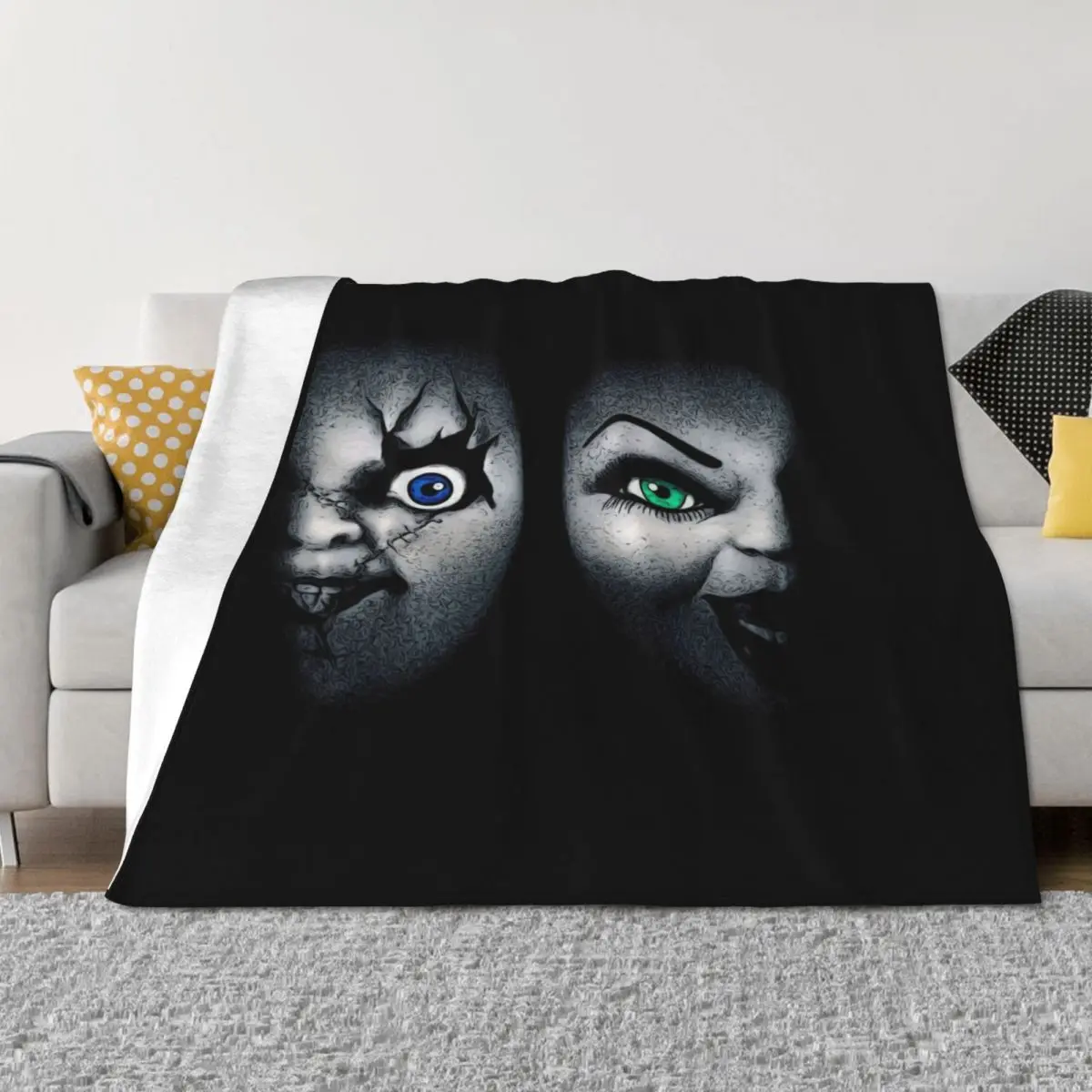 

Bride of Chucky Throw Blanket Soft Big blankets and throws sofa bed Retros Blankets