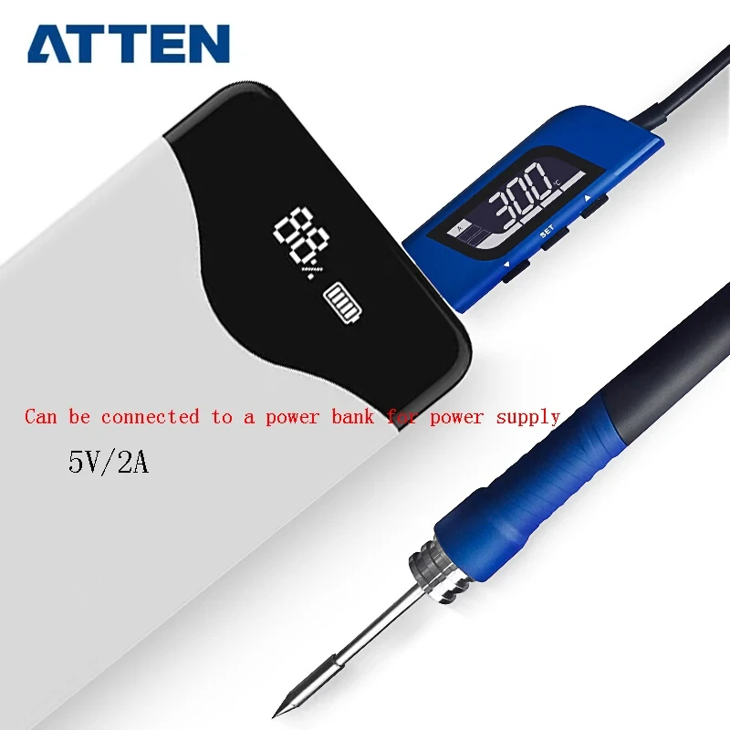 ATTEN GT-2010 5V 2A USB Soldering Pen High Quality and Digital LED Display Solder Iron 10W Auto Sleep