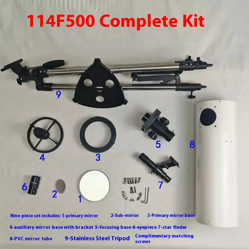 Build Your Own 114F500 Newtonian Reflector Telescope  DIY Project