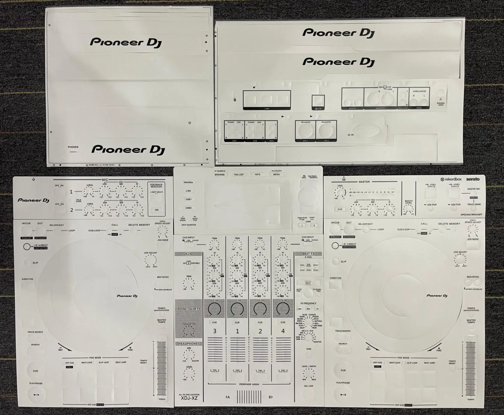 Pioneer XDJ-XZ Controller Screen Protector, Pioneer Colorful Film