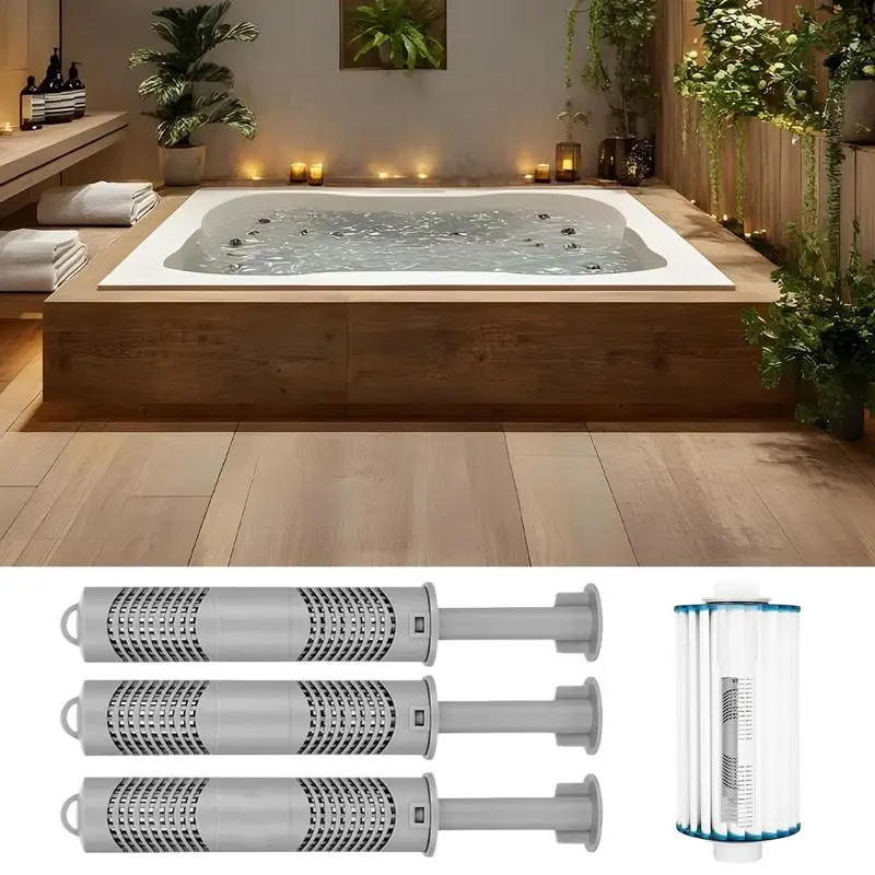 Hot Tub Silver Ion Cartridge Heat-Resistant Hot Tub Stick Heat-Resistant Healthy Natural Tool For Hotsprings Home Family Friends