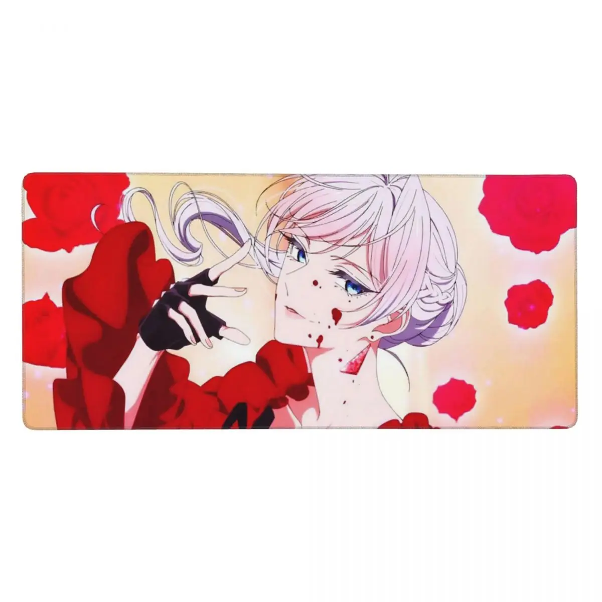 May I Ask For One Final Thing Anime Scarlet Large Mouse Pad Computer Keyboard Mouse Mat Gaming Laptop Desk Mat Office Table Mats