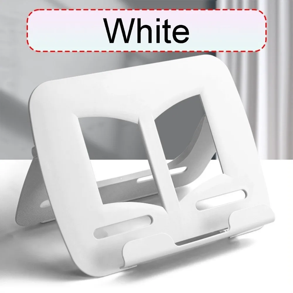 Hands Free Non-slip Book Stand Adjustable Portable Desktop Bookshelf Foldable Lightweight Textbook Stand Office