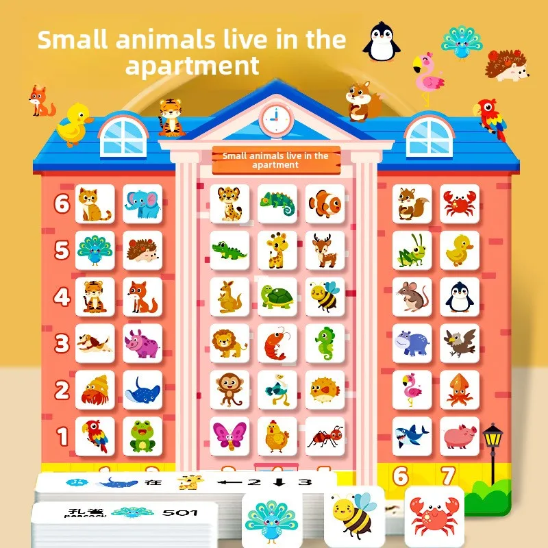

Animal Living in Buildings Tearing Books Enlightenment Quiet Books Logical Thinking Early Education Intelligence Toys Cognition