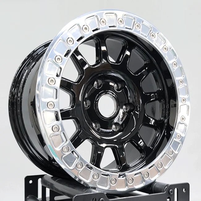 Bright Black Forged Wheels 17*9J 6*139.7 Fine Polishing Electroplating Color For Passenger Cars