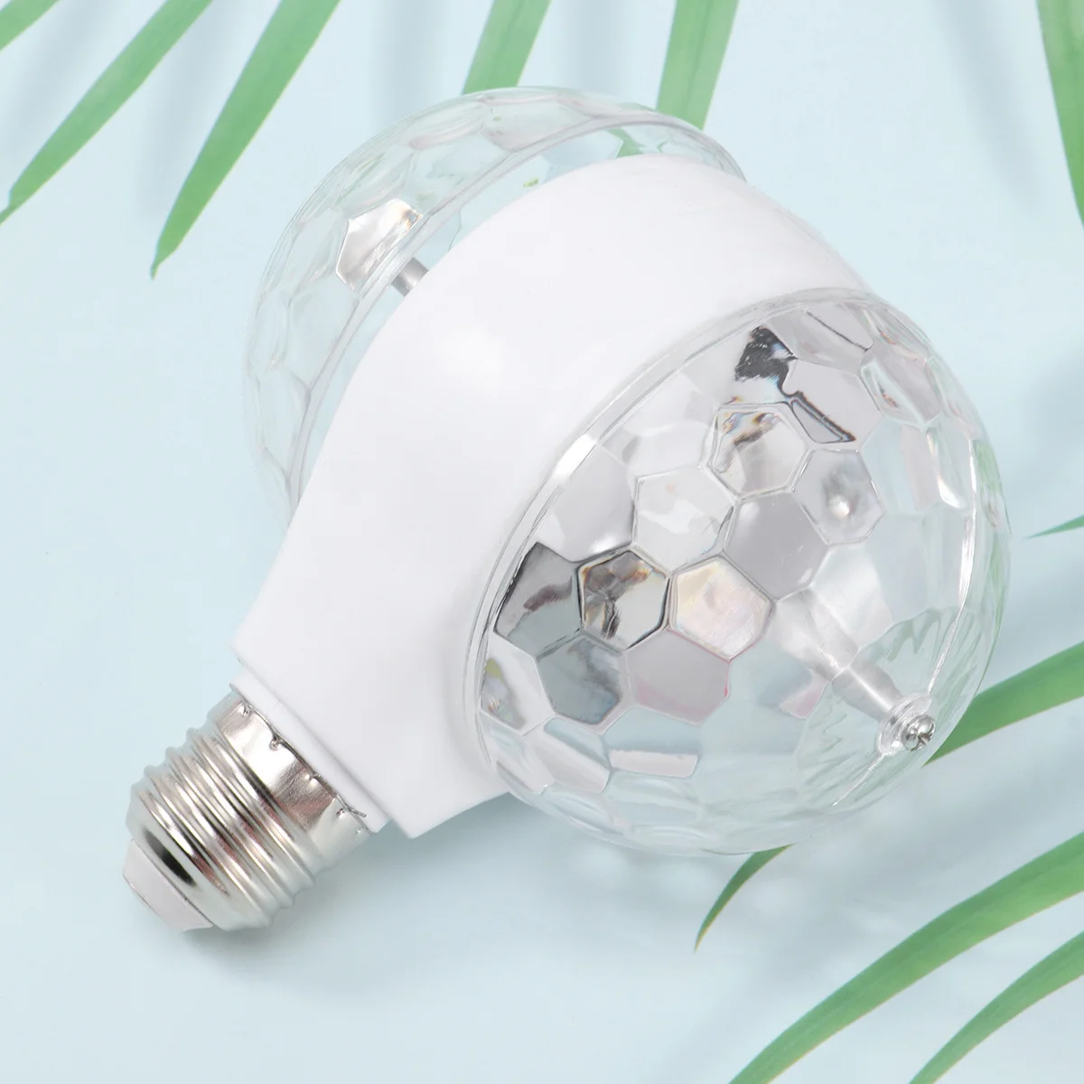 

Dual Head Colorful Mini Stage LED Light Energy Saving Transparent Shell Disco Ball Rotation Light for Ktv Party Home Decoration