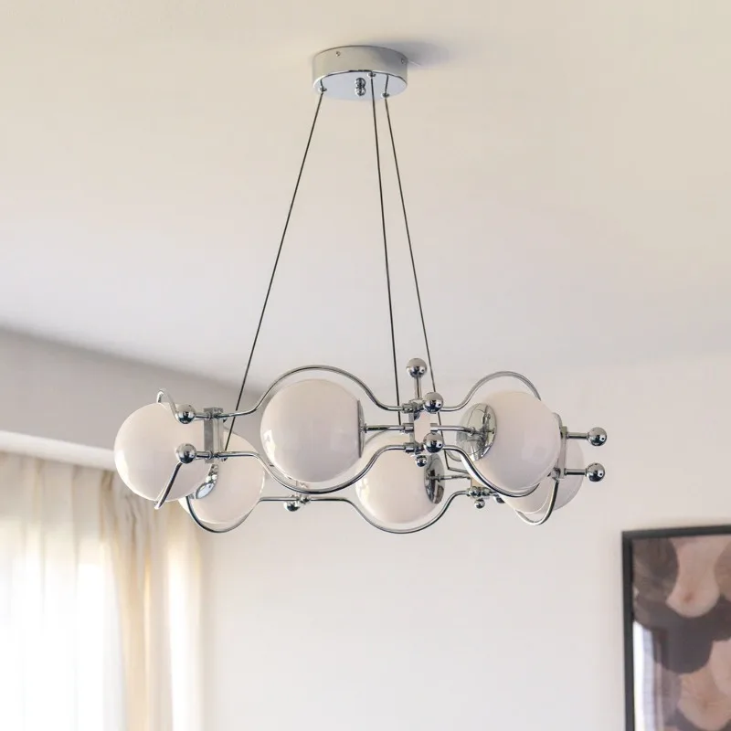 Bauhaus living room chandelier, medieval style bedroom planet advanced sense light luxury eye protection room light c