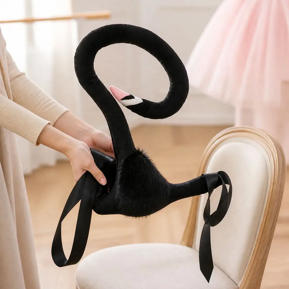 Plush Plush Swan Costume Detachable Adjustable Ribbon Straps Wearable Swan Doll Soft Padded Structure Swan Shaped
