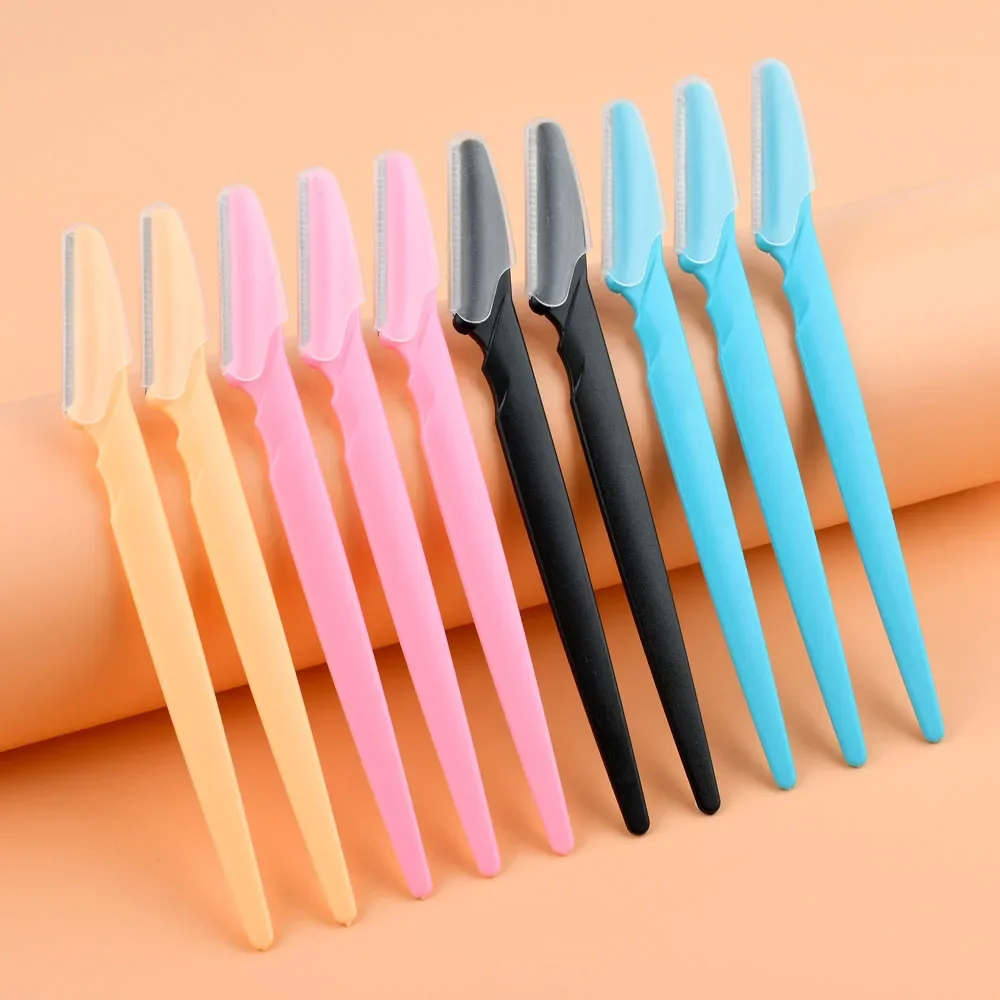 5Pcs Eyebrow Trimmer Blade Women Face Shaver Portable Eye Brow Epilation Hair Removal Cutters Safety Knife Makeup Scraper