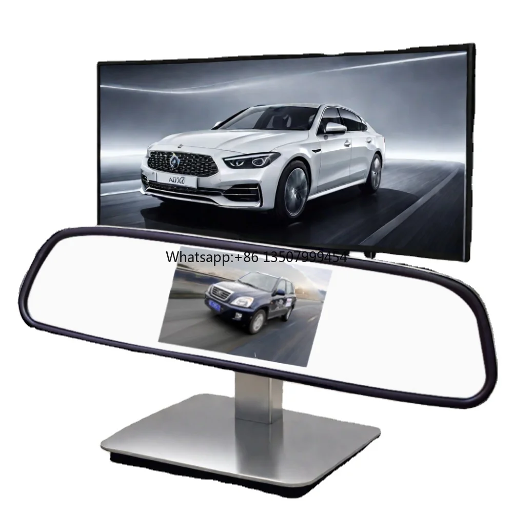 

4.3 Inch TFT LCD Car Monitor HD Rear View Mirror with IR/LED Night Vision Backup/Cheating Dashboard/Portable/Desktop Placement