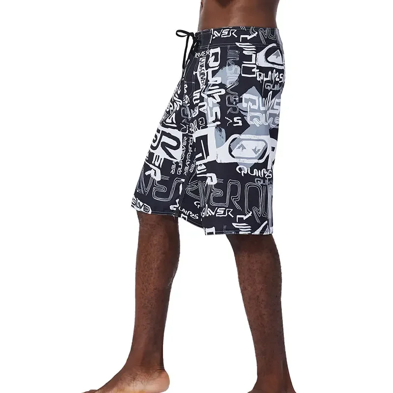 Men Beach Shorts Fitness Muscle Printed Water Sports Surf Beach Shorts Swimwear Fashion Double Bermuda Shorts Nickel board pants