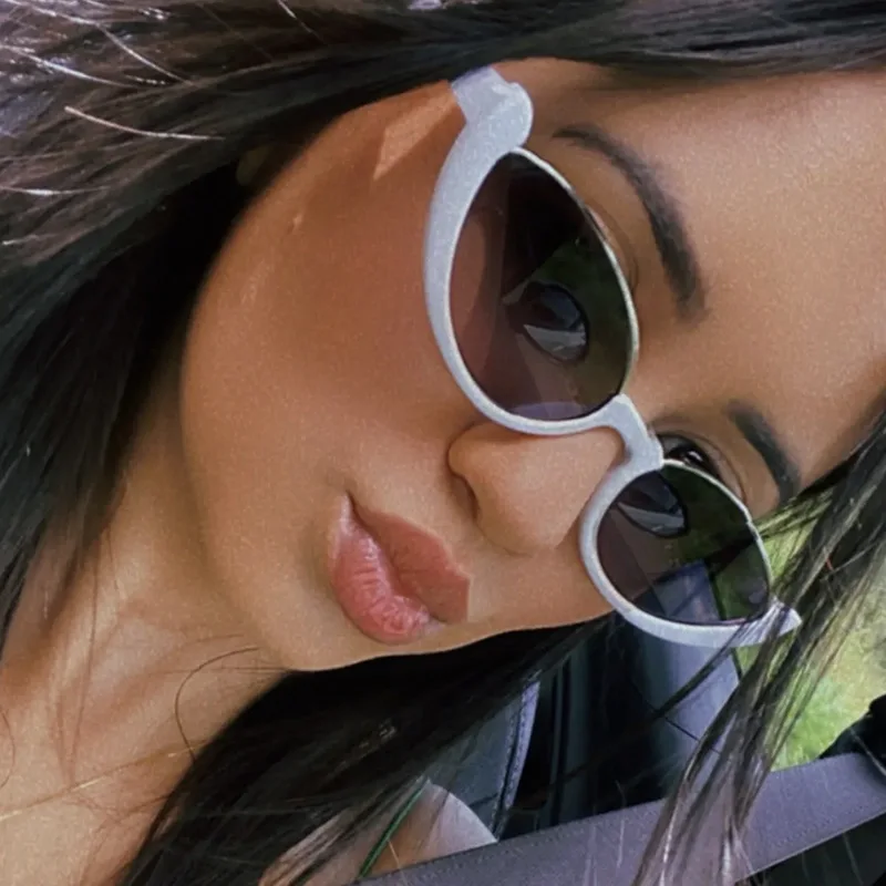 Car Sunglasses 1/5pcs Fashion Cat Eye Sun Glasses Women Small Oval Half Frame Design Glasses Outdoor Brand UV400 Lady Eyewear