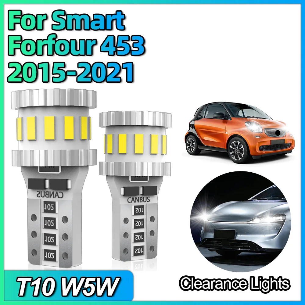 T10 W5W Canbus Led Bulbs 168 192 Car Reading Dome Map Clearance Lights For Smart Forfour 453 2015 2016 2017 2018 2019 2020 2021