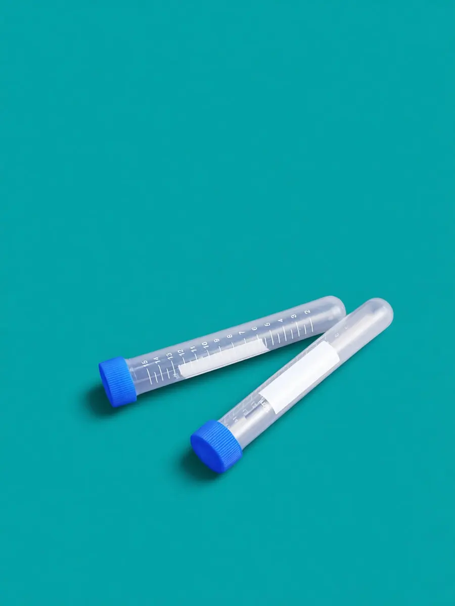 50Pcs 15Ml Centrifuge Tubes Clear Transparent Round Bottom Precision Measurement Scale Smooth Surface Elastic Lid Low