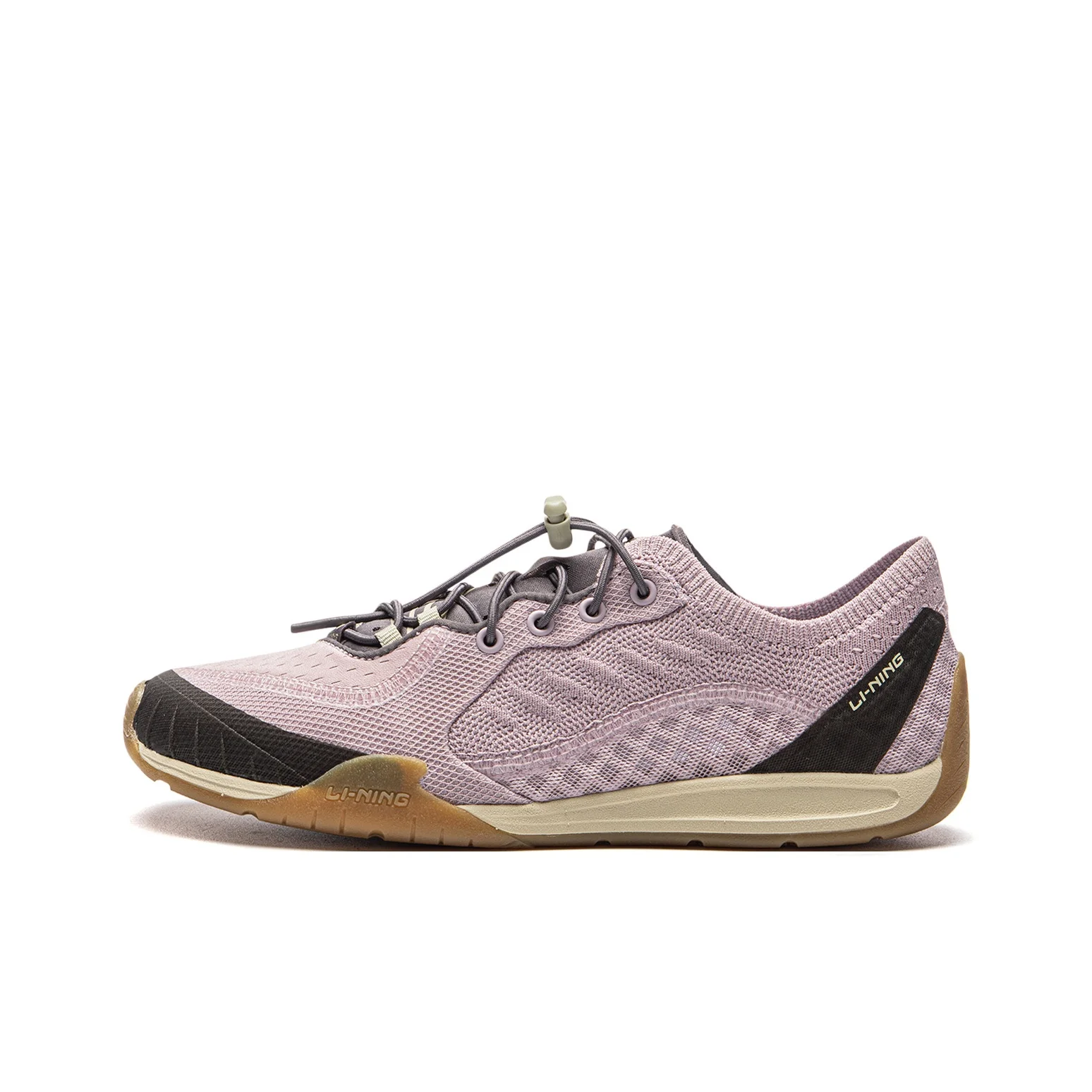 Li Ning Film Fufeng Slip Resistant, Abrasion Resistant, Lightweight Low top Casual Shoes Women's Pink AGLW202-4