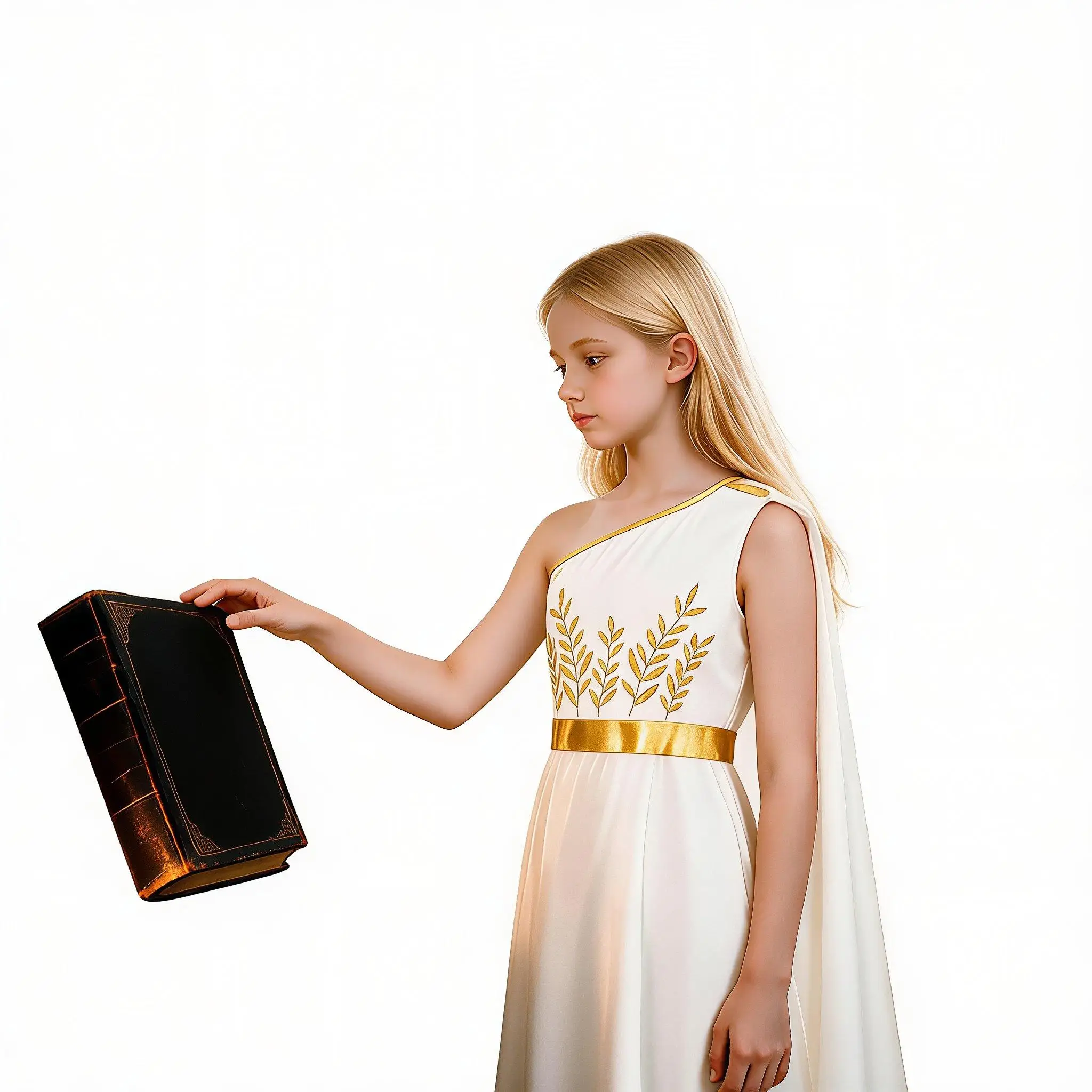 Girls Worship Praise Dress Flared Sleeve Lyrical Liturgical Dance Costumes Kids Church Choir Costume Ballroom Dancing Dancewear