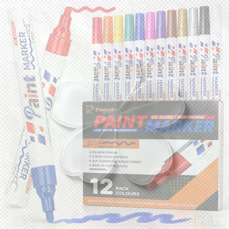 1Pcs Oil Based Paint Markers Waterproof Permanent Paint Pen Metal Glass Stone DIY Painting Outlining School Office Tool