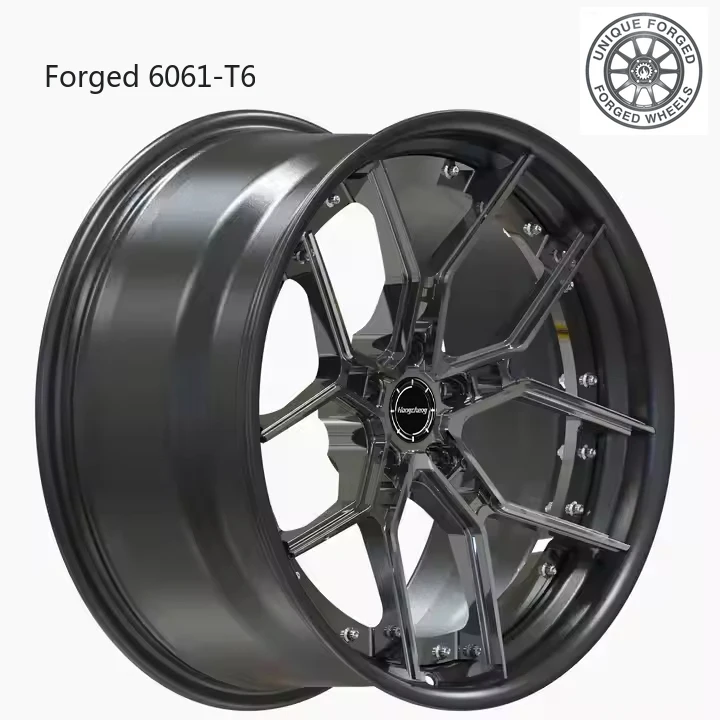 

2026 New Design Passenger Car Wheels 2 Piece 3 Piece Custom Forged Wheels 5x120 5x114.3 18 20 22 26 Inch for Model 3