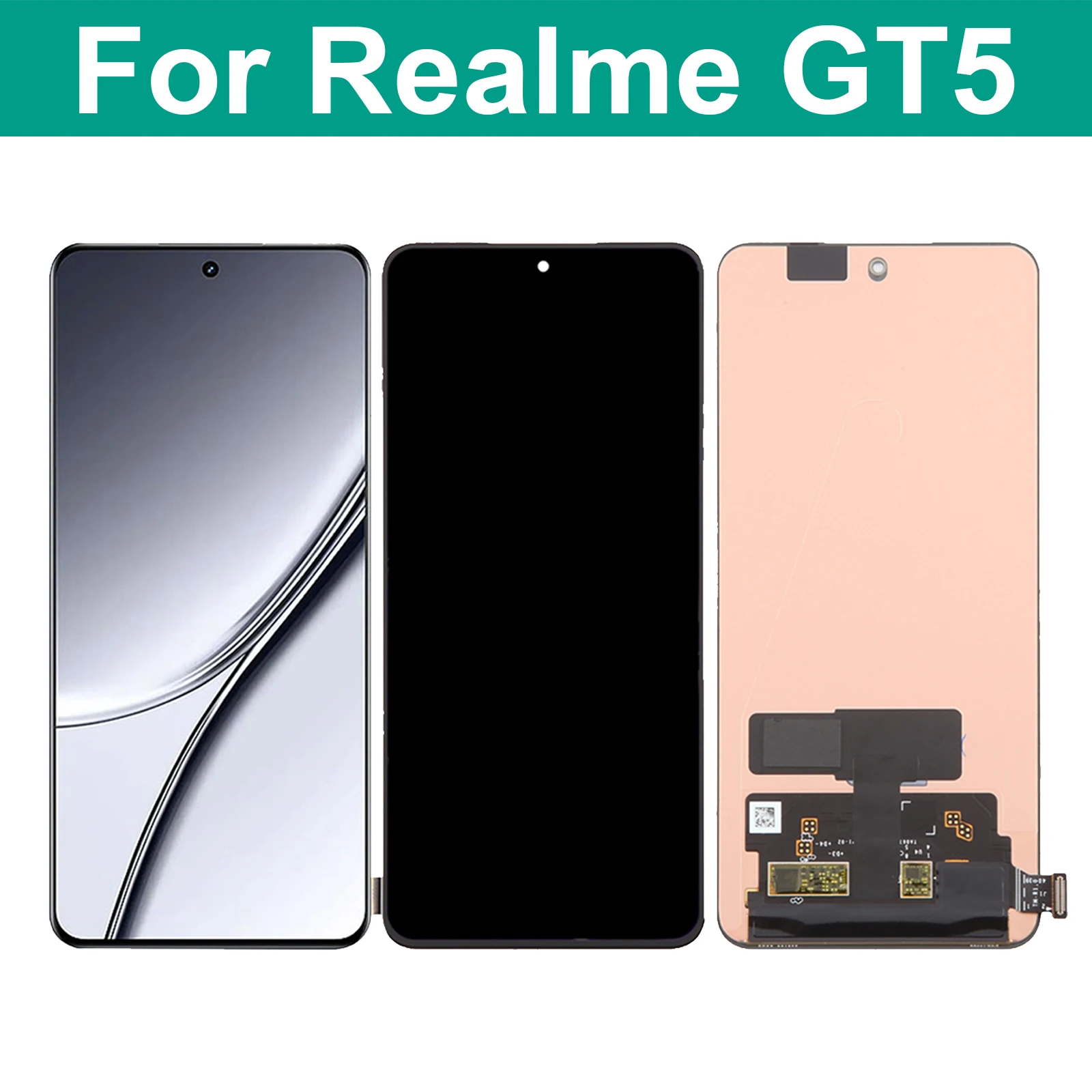 

For Realme GT5 AMOLED Display Touch Screen Digitizer Assembly