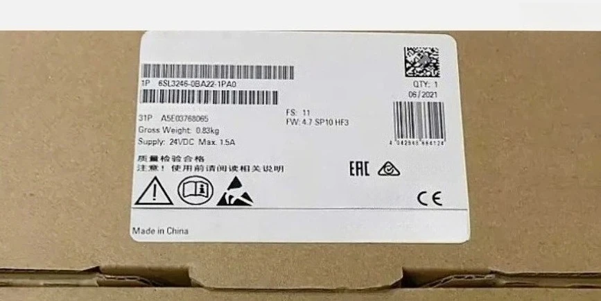 

Brand new 6SL3246-0BA22-1PA0 6GK7443-1EX20-0XE0 6RX1700-0AK00 Fast delivery