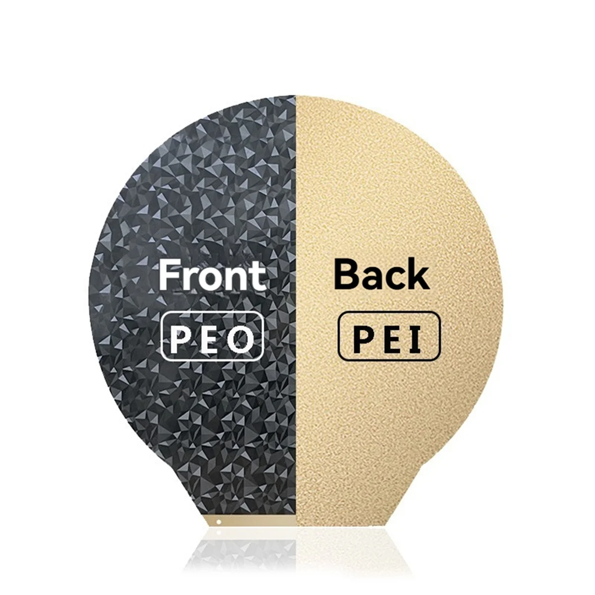 FZFZ สําหรับ V400 309 มม.3D เครื่องพิมพ์สร้างแผ่นรอบ Textured PEI/Smooth PEO แม่เหล็กฤดูใบไม้ผลิเหล็ก Flex เตียง PEI แผ่น A