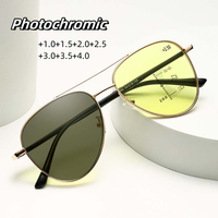 Night Vision Anti Blue Light Color Changing Presbyopia Glasses Near Far Use Reading Eyewear Toad Shaped Photochromic Glasses