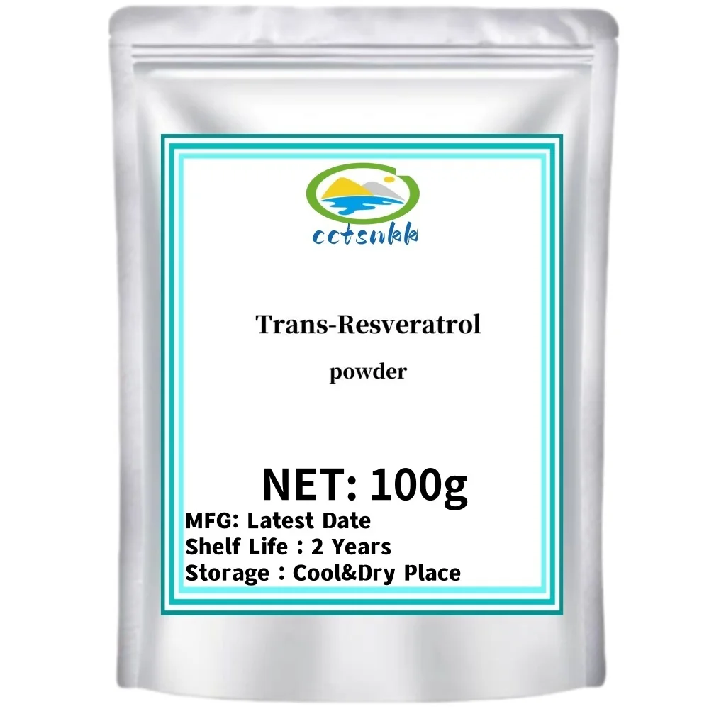 Trans-resveratrol Powder Antioxidant Supplement Skin Whitening Anti-cancer Nmn Anti-wrinkle Cosmetic Materials