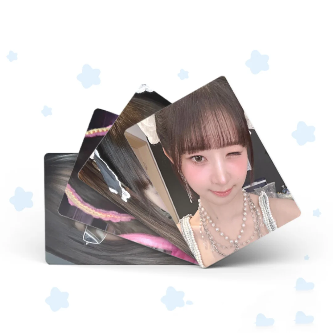 50Pcs/Set Rei Laser Lomo Cards Fashion Two Sides Ins Concert Selfie Photocards Boxed Kpop Postcards Fans Birthday Collectibles