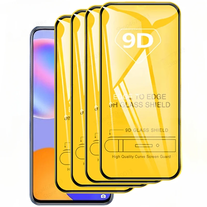 4PCS Screen Protector For Huawei Y9A Y9 Prime Y9S Y9 Y7P Y7A Y7 Y6 Pro 9D Protective Glass For Huawei Y7 Y6 Y5 Prime Y6S Cover