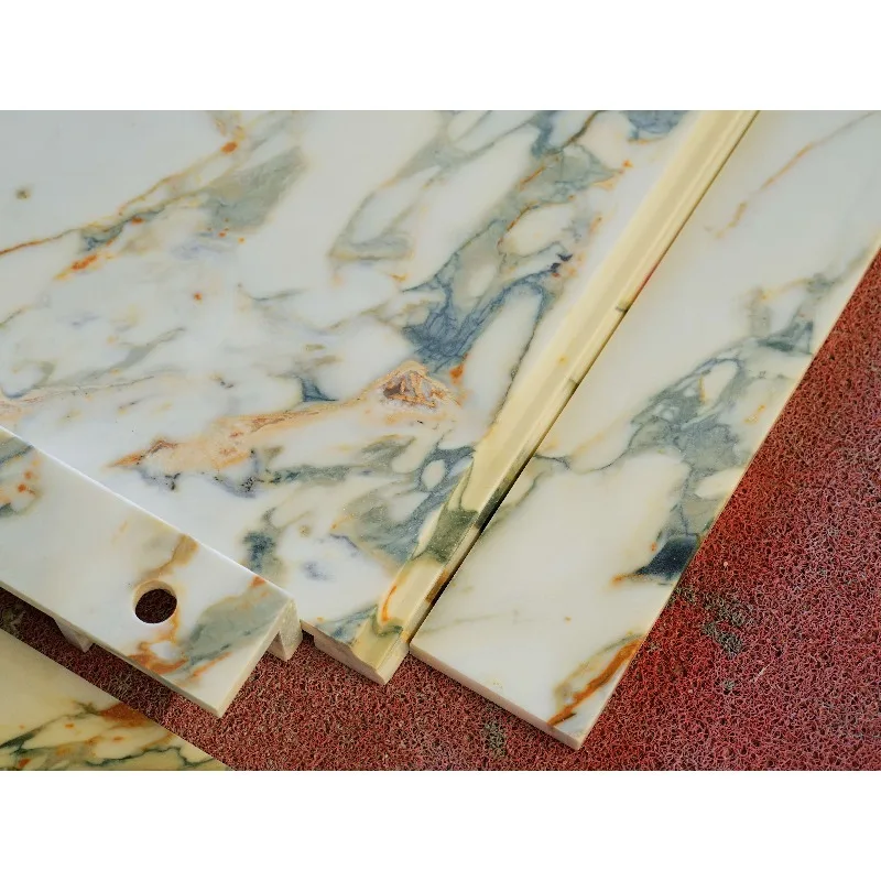 Hot Sale Kitchen Countertop Gold Calacatta Vagli Oro Marble Slab with Gold Veins Modern Design Villa Hotel