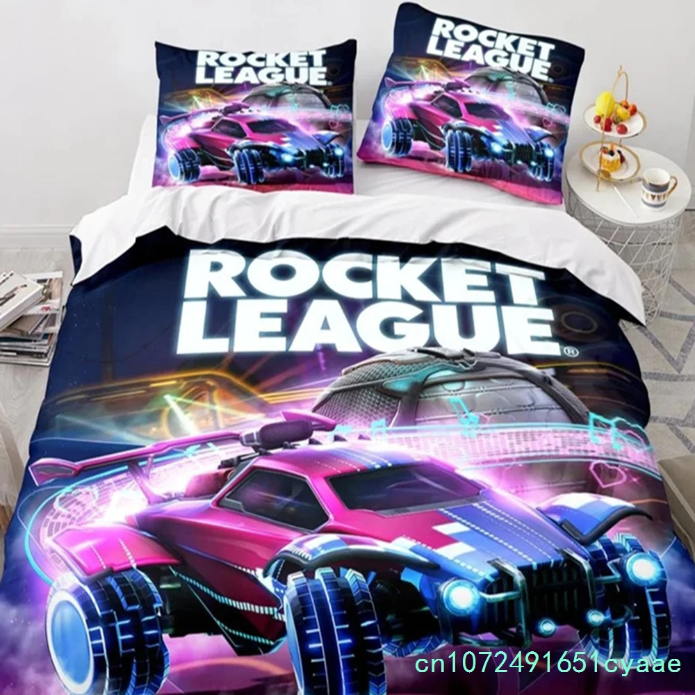 New Rocket League Bedding Set Bedspread Single Twin Full Queen King Size Car Rocket League Bed Set Aldult Bedroom Duvetcover