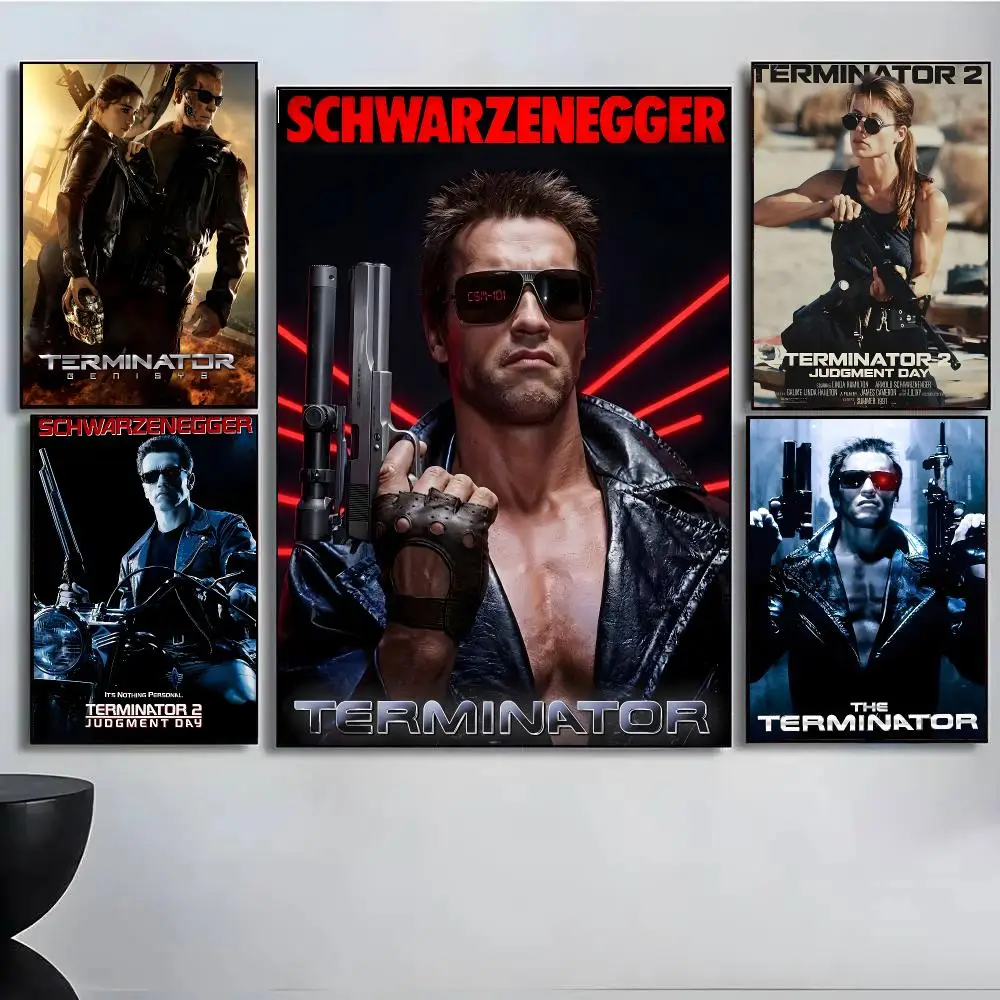 Movie The T-Terminator Poster High Quality Wall Art For Home Office Bedroom Living Room Hallway Bar Perfect Gift Idea