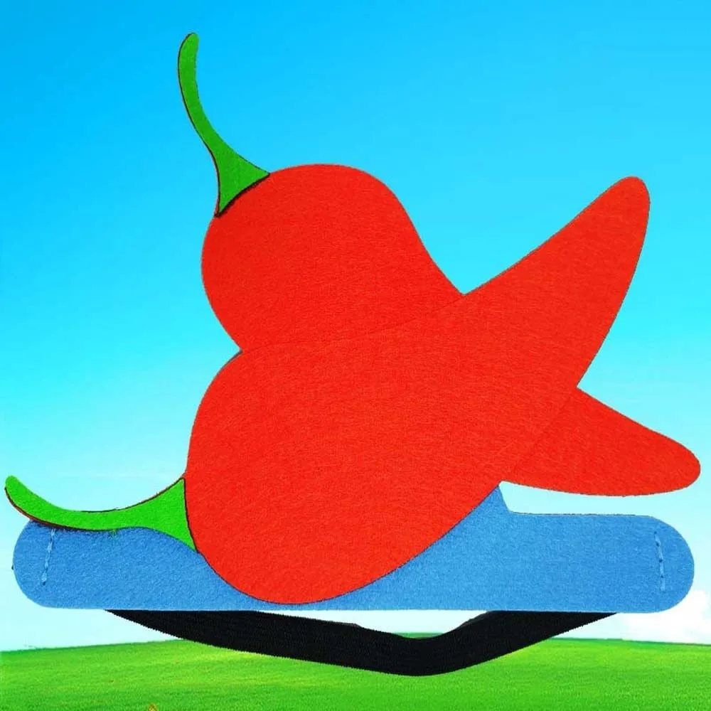 عصابة رأس من القماش الكرتوني للخضروات، غطاء رأس مرن ومبتكر للأطفال، ملون شخصي #3