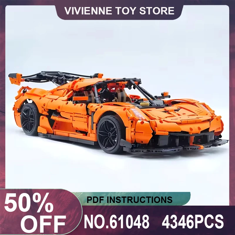 

MOC 61048 технические суперскоростные чемпионы KoenigseGGS гибридная модель гиперкар строительные блоки головоломка игрушка рождественские подарки для детей