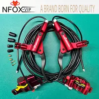 Zoom H875E MTB Hycline - Pinza de Freno de Disco Hidráulica para Bicicleta Eléctrica, 2 Pistones, Rotores de 160 mm/180 mm, Adaptador de Montaje