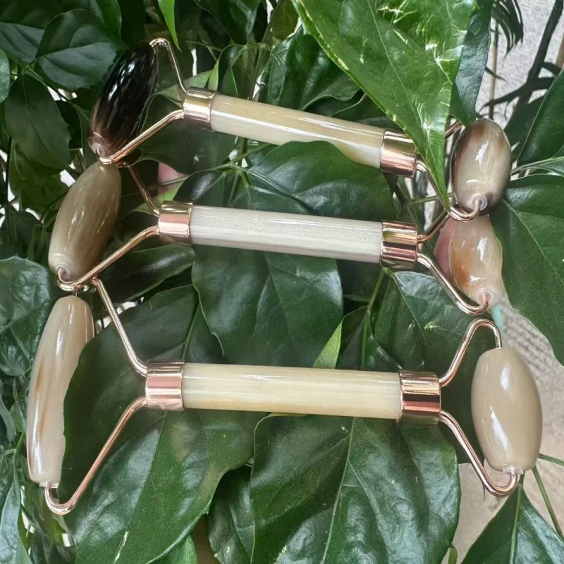 , double-headed roller massager, facial massage horn beauty device