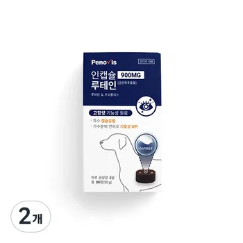 Nutri-Lutein Penovisin 캡슐, 눈 건강 증진 및 백내장 예방, 90g, 풍부한 개 눈 영양제 보충제, 900mg 