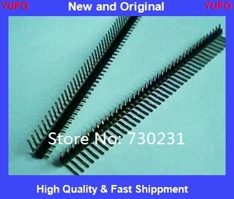 Free Shipping 10pcs 1x40 Pin 2.54mm Right Angle Single Row Male Pin Header   High Quality