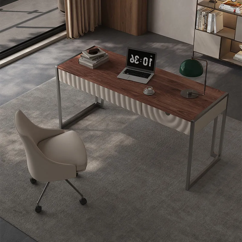 Solid wood desk Modern simple computer desk Home writing desk