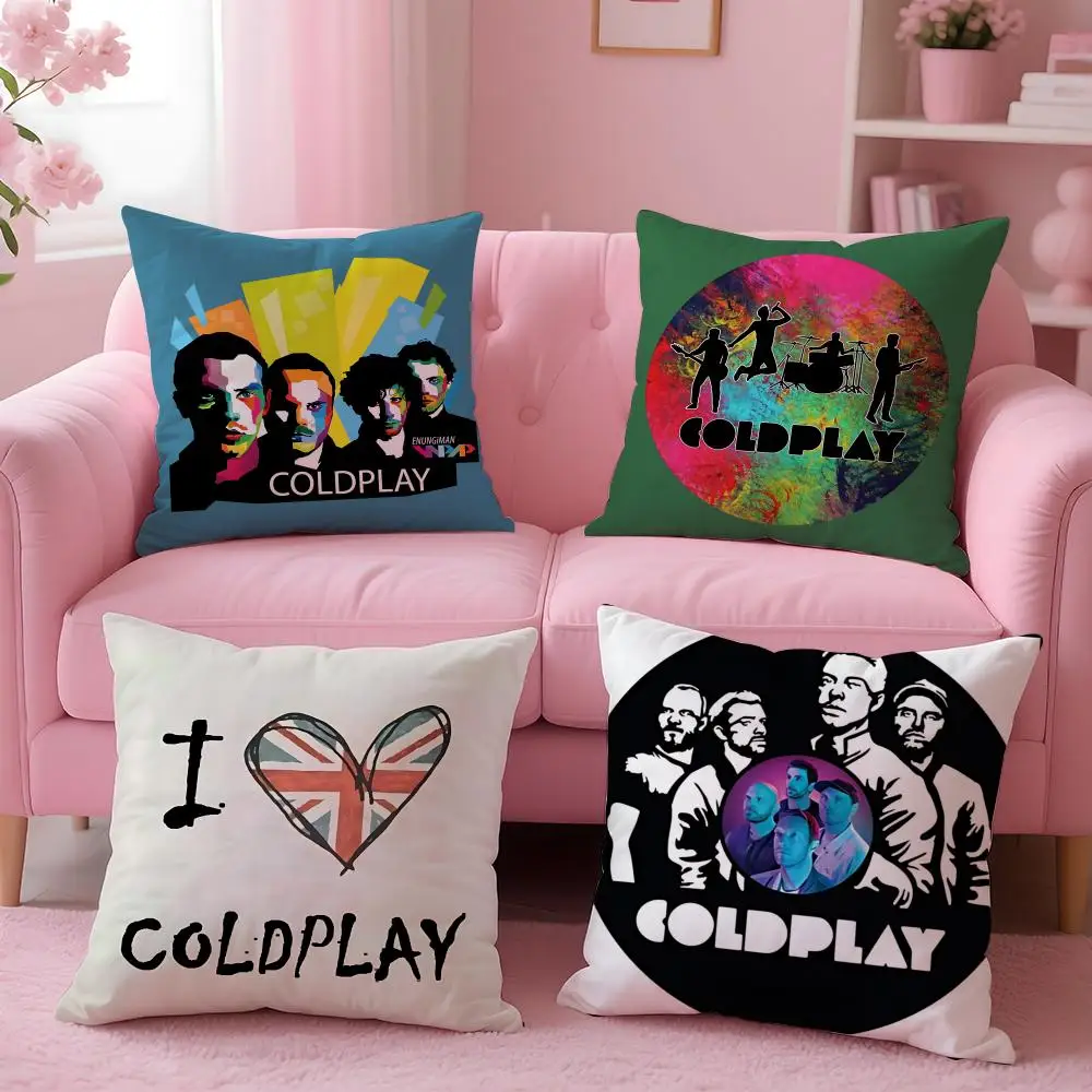 pop Coldplay Cushion Cover Cushion Cover Set 4Pcs 50x50 45x45 40x40 Pillowcase Decorative Sofa Home Decor
