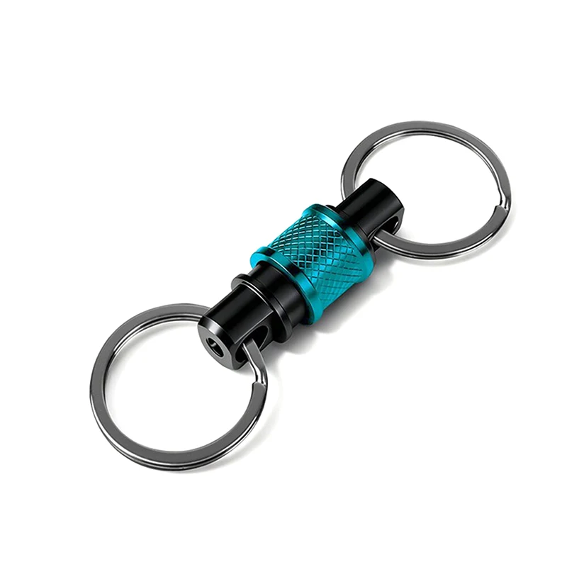 YY26】1PCS Aluminum Alloy Keychain Key Holder Removable 360 Degree
