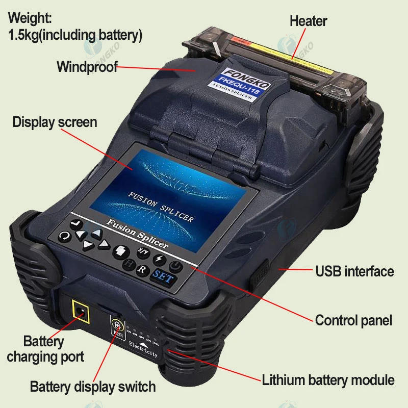 Fusionadora de fibra optica Wire Splicing Machine Fusion Splicer Splicing Machines Fiber Optic Fusion Splicer