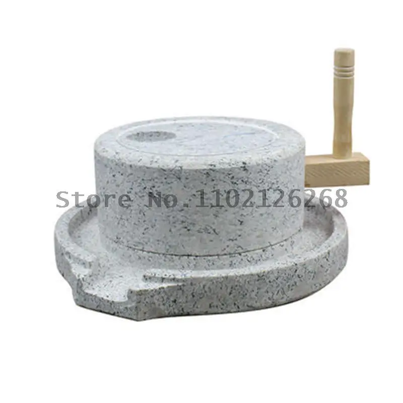 Small Stone Mill Household Old-fashioned Soybean Milk Tofu Machine Marble Handmade Retro Household Millstone Mini Stone Mill