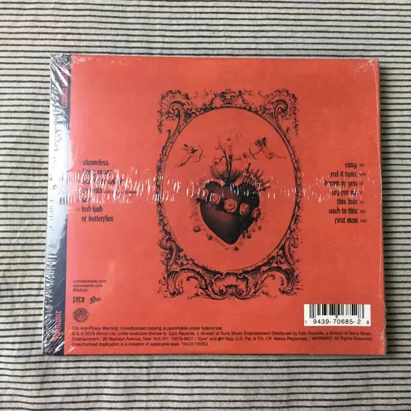 Passionately Crafted Full-Length Love Album Romance Pop CD:Camila Cabello Party Music Gift,Party Music Gifts,Car Soundtracks Box